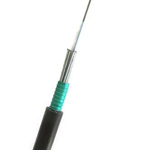 Quality GYXS SM G652D 4 core 9.4mm with galvanised steel wire LSZH black rodent resistant outdoor fiber cable wholesale