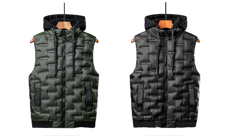 Custom Oversize Knit Windproof Thick Utility Polyester Cotton Luxury Quilted Waistcoat Thermal Casual Vests for Men