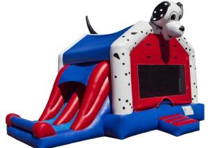 Quality Spotty Dog Inflatable Bounce House Jumping Bouncer 0.9mm Plato PVC For Amusement Park wholesale