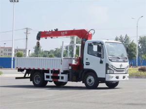 Quality 3.2 Ton Dongfeng Truck 4x2 Right Hand Driving Mounted Crane for Municipal Construction and Poor Road Conditions wholesale
