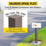 Customized Q235 Steel Mail Box Post Stand Powder-coated for Garden and Outdoor
