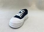 Size 35-40 Black And White Designer Sneakers Lace Up Thick Bottom Sneakers