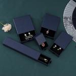 Custom Logo Size Luxury Sliding Box with Ribbon Cord Gift Jewelry Box Set Drawer
