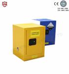 Yellow Powder Coated Flammable Chemical Storage Cabinets For Laboratory , Bench