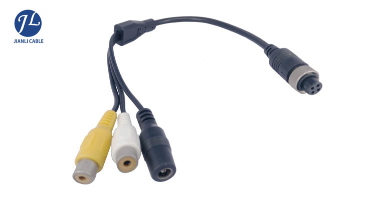 Pure Copper 4Pin GX12 Aviation Cable Female To Male Vehicle Monitoring System