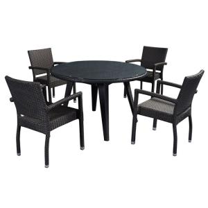 Quality Poly Rattan Eco Friendly Garden Outdoor Table Chairs wholesale