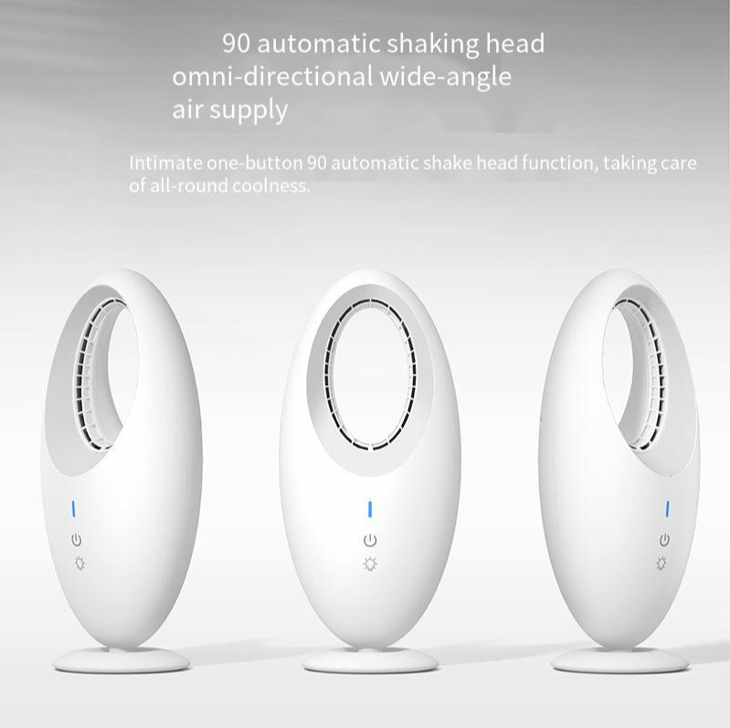 English Operating Language Portable and Rechargeable USB Bladeless Desk Fan for Garage