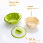 1600ml Wholesale Kitchenware Food Grade Collapsible Foldable Silicone Steamer