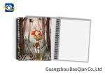 Pretty Girl Design 3D Lenticular Notebook PET / PP / PVC Cover Material
