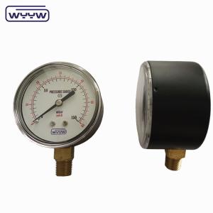 Quality mbar inH2O Low pressure bellows pressure gauge 2.5&quot; wholesale