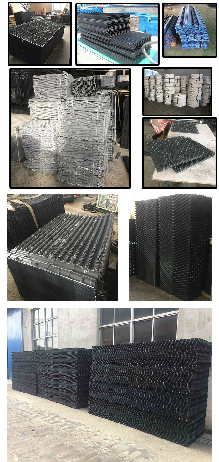 1250X2400mm Water Cooling Tower Infill Hanging Type PVC Sheet 16mm