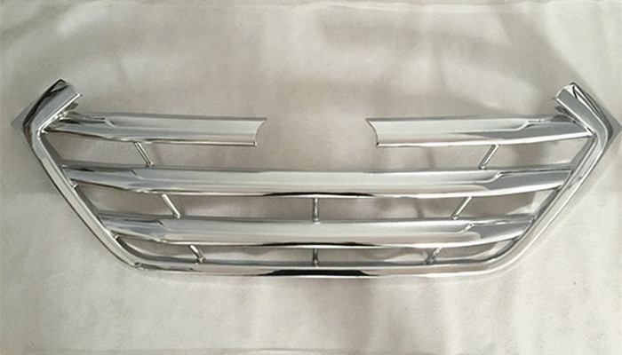 Hyundai New Tucson 2016 2017 Front Grille Molding Cover 3D Carbon Fiber / Chrome