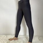 Grey Girls Polyester Horse Riding Pants Side Pocket Equestrian Breeches With