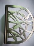 Creative golden paper towel rack with hollow patterns, stainless steel towel