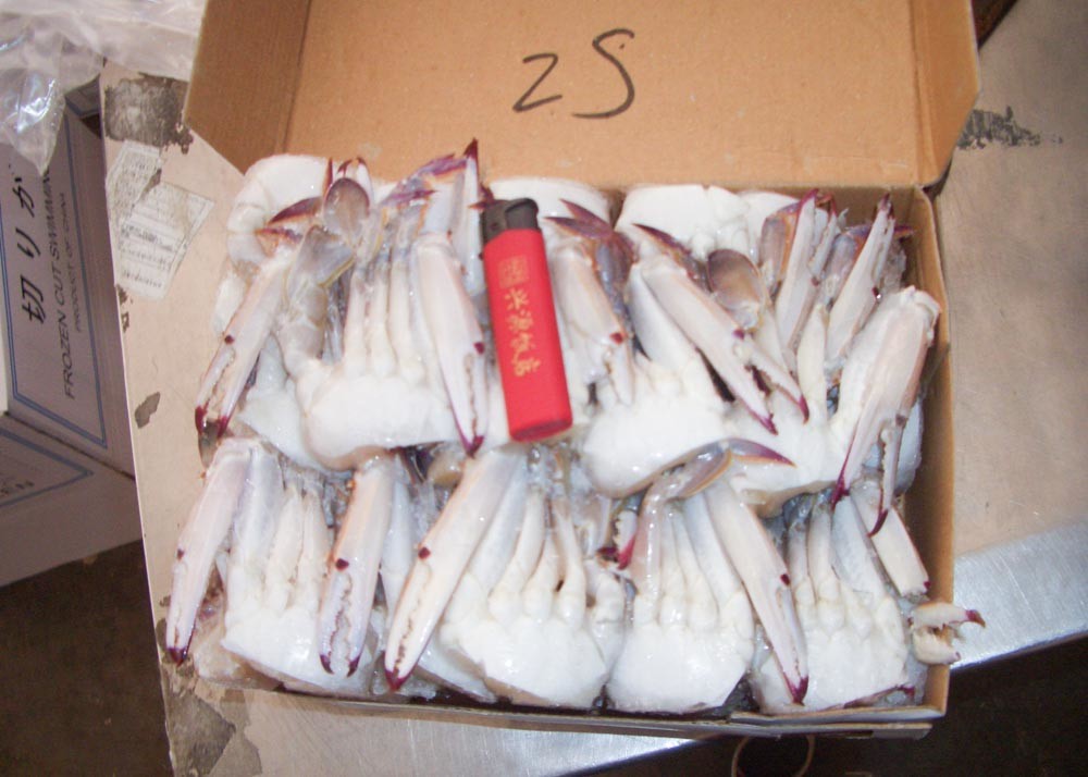 Half Cutted Portunus Crab Korea Thailand Trituberculatus Latin Name