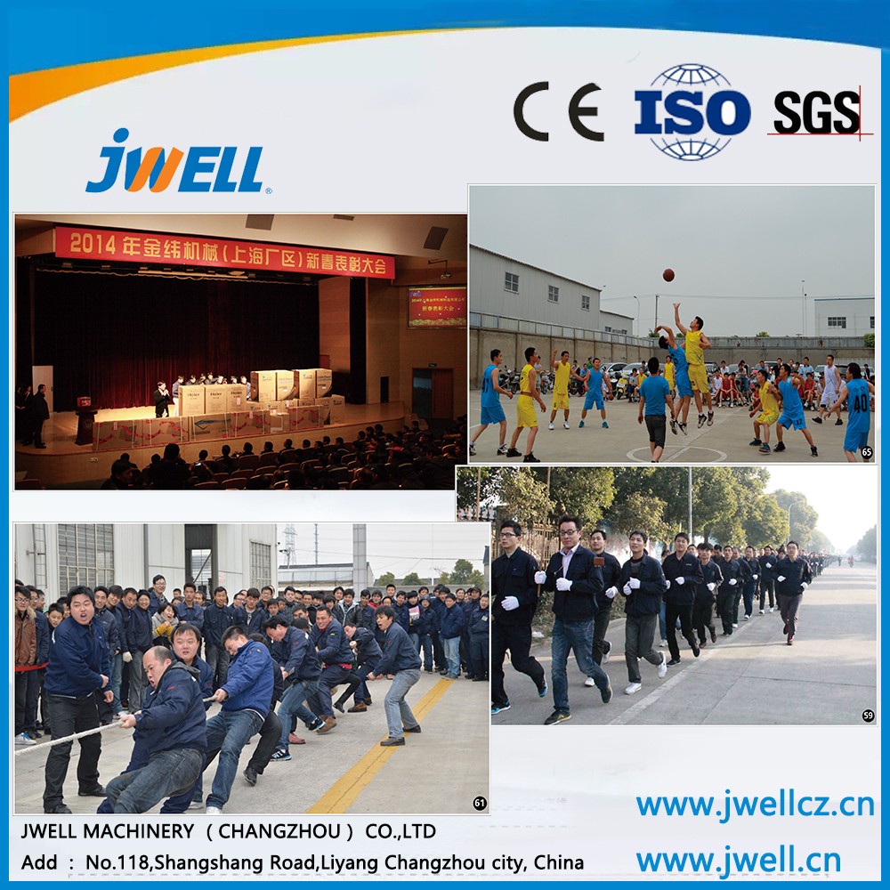Jwell 800mm width pvc ( WPC) fast loading board extrusion line for wall panels