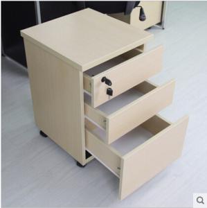 Quality Modern Office Furniture 2 Drawer Mobile Pedestal,one lock,two orange handle,recessed wholesale