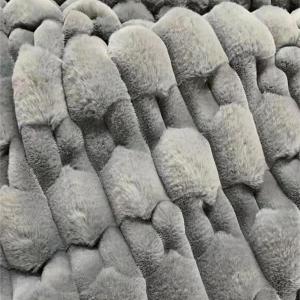 Quality Grey Pink Fluffy Fabric For Stuffed Animals wholesale