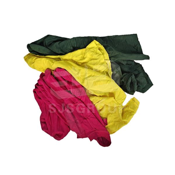Reclaimed 20lb COLORED KNIT RAGS Absorbent Mixed Rags Cutting 100 cotton wiping