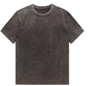 Quality Oem Low Moq Clothing Manufacturer Men'S Vintage Wash 95% Cotton 5% Lycra Summer T Shirt wholesale