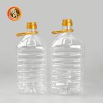 Food Grade Cylinder Plastic Condiment Bottles Screw On Lid For Seasonings /