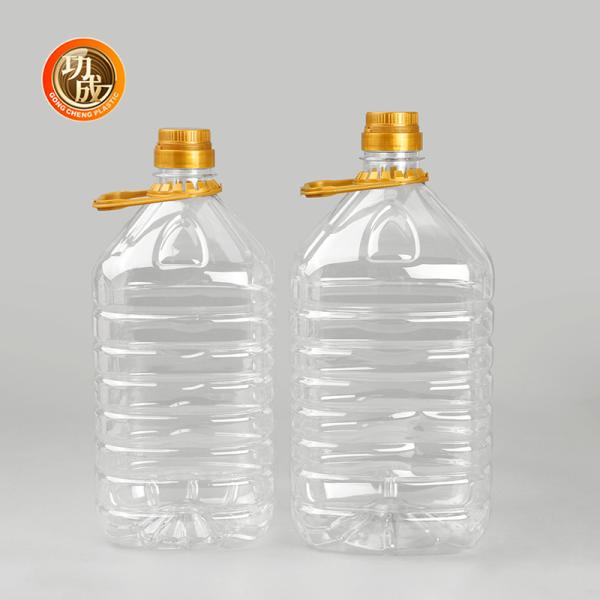 Food Grade Cylinder Plastic Condiment Bottles Screw On Lid For Seasonings /