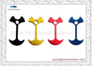 Quality Outdoor Aluminum Alloy Camping Tent Rope Adjuster Fish Bone Nails Tent Wind Rope Anchor Hook Tensioner Cord wholesale