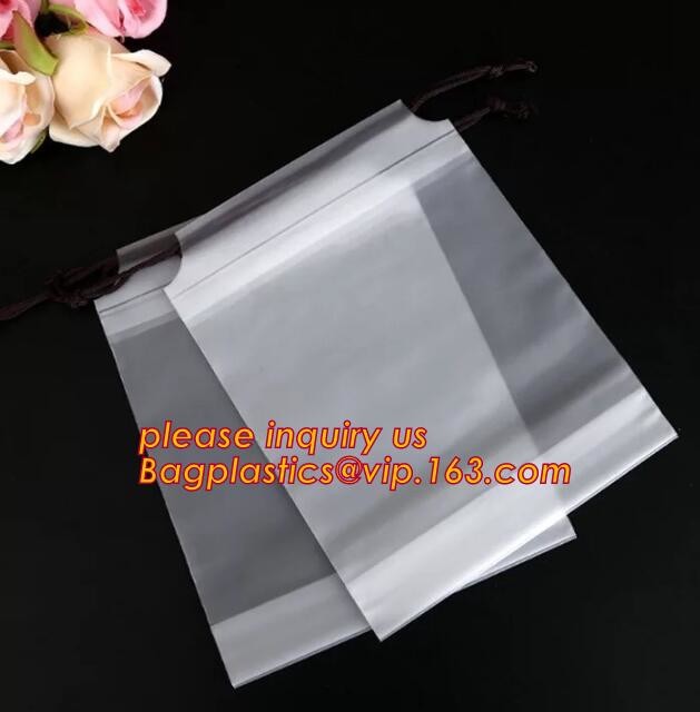 Biodegradable drawstring laundry poly bag with printing,Logo Printed Poly Drawstring Hotel/Travel Laundry Plastic bag
