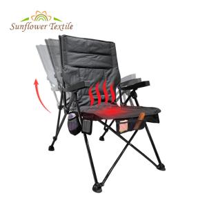 Quality Waterproof Oxford Cloth Heated Folding Camping Chair Hunting Fishing wholesale