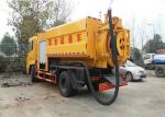 DongFeng Septic Vacuum Trucks Combined Jetting , Sewage Collection Truck 8000L