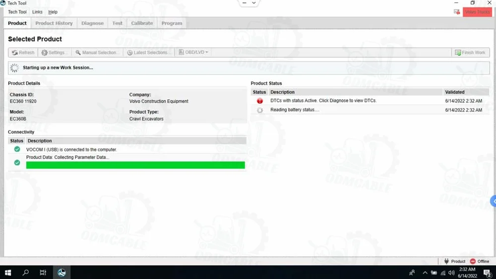 For vocom Vocom II 88894000+ V2.8PTT Dev2 Tool For vocom Truck Excavator Construction Diagnostic