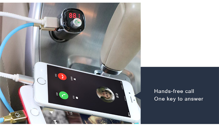 Car MP3 Player FM Transmitter Bluetooth Car Audio Adapter Automatic Power - Off Memory