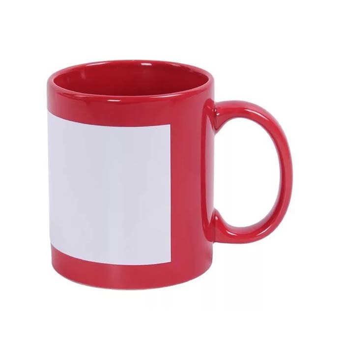 Blank 11oz Ceramic Sublimation Coloured Mugs Two Tone Design Microwave Safe