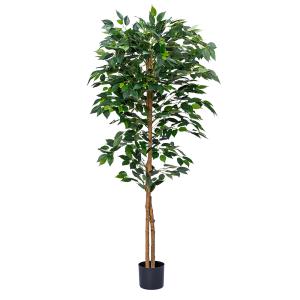 Quality 160cm Artificial Potted Floor Plants Green Ficus Bonsai Office Decor wholesale