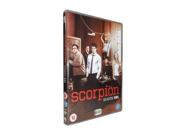 Hot sale tv-series dvd boxset Scorpion season 1 6dvd UK version new Video Region