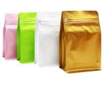 Custom Printed Resealable Flat Bottom Coffee Bean Packaging Bags