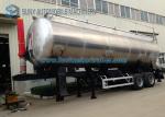 Two Axle 45m3 Tipping Dry Bulk Tank Trailer Food Grade Flour Tanker Semi Trailer