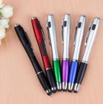 3IN1 LED light promotional plastic pen with touch screen phone gift ball point