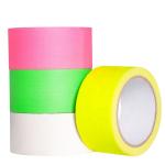 Single Sided Adhesive Cloth Duct Tape Neon Blacklight Reflective Flagging
