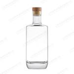 Glass Lid Sealing Type 200ml Clear Empty Rum Whisky Spirit Vodka Bottle