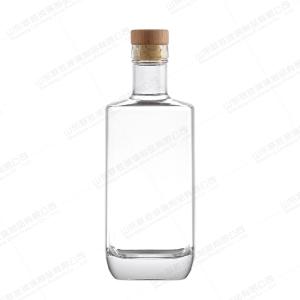 Quality Glass Lid Sealing Type 200ml Clear Empty Rum Whisky Spirit Vodka Bottle wholesale