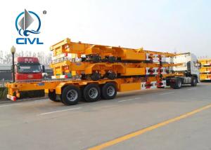 Quality CIVL China 3 Axles 40 Feet Container Carrying Semi Trailer Trucks With JOST Landing Leg wholesale