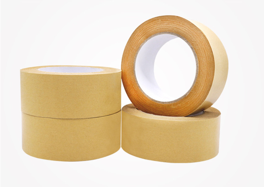 High-Viscosity Kraft Paper Tape, Water-Free Adhesive Paper, Strong Laminating Paper Sealing Tape