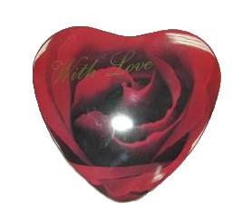 Quality Rose Pattern Chocolate ISO9001 Heart Shaped Tin Box wholesale