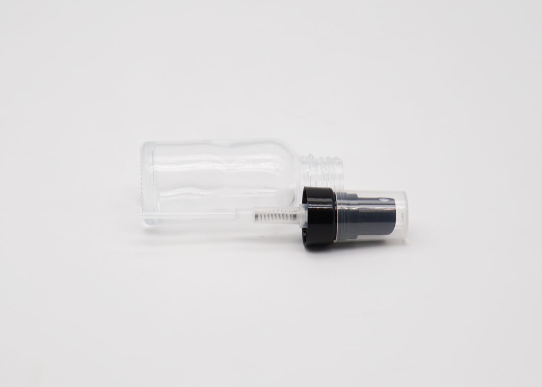 Hot Stamping 60ml Transparent Glass Reusable Spray Bottle