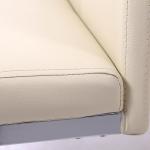 Modern Leather Dining Chairs Metal Legs With Stainless Steel Frame