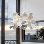 Modern White Black Simple Chandeliers Dining Room Living Room Geometric Cumulus