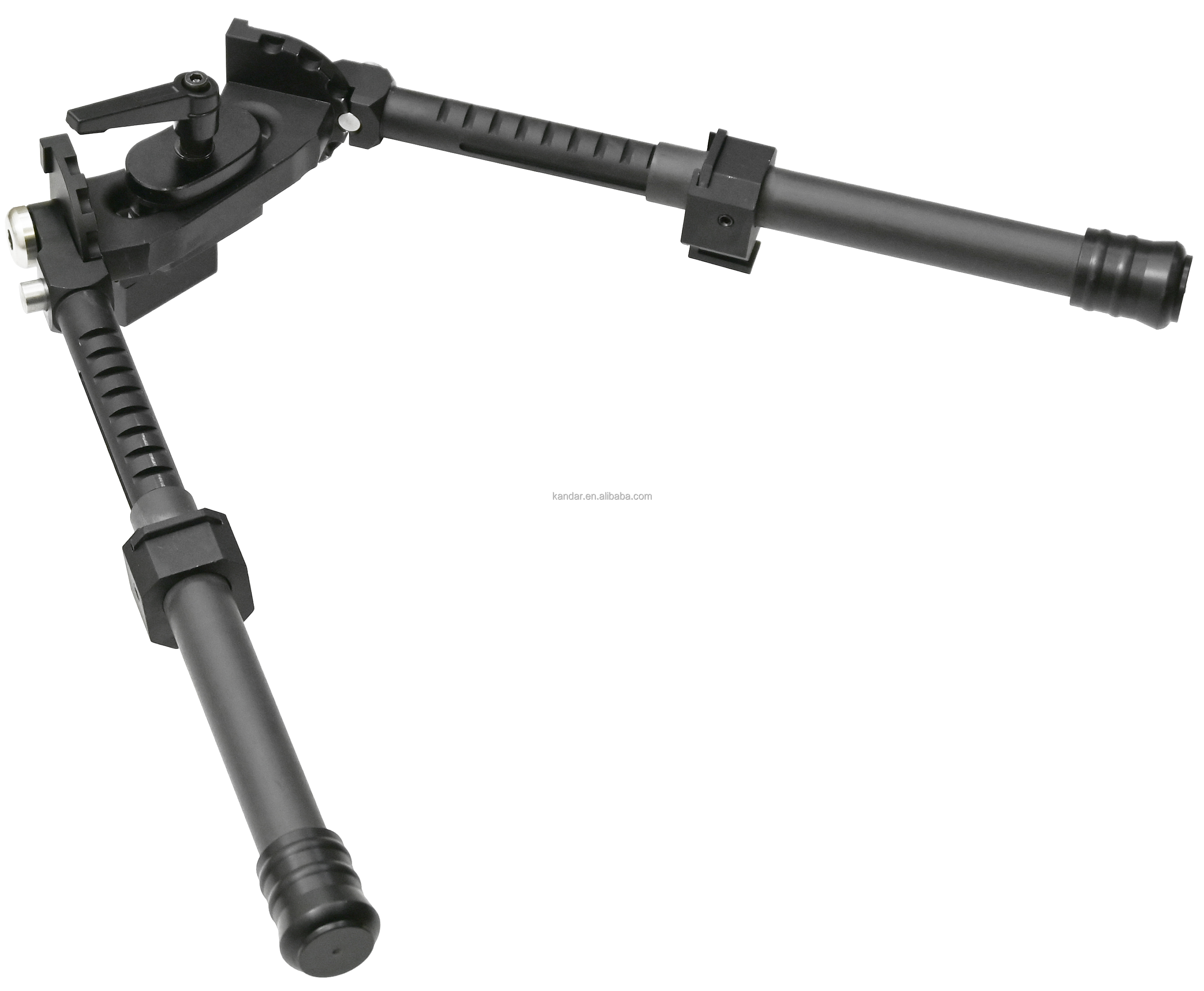 Adjustable Retractable Bipod for 22mm Hunting Scope Center Height 18-25cm Aluminium