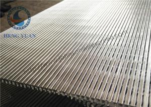 Quality 304 Stainless Steel Wedge Wire Screen , Vibrating Screen Panels Long Lifespan wholesale