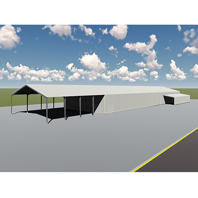 Hay Shed Construction Steel Structure Factory Building Prefab Customized Color